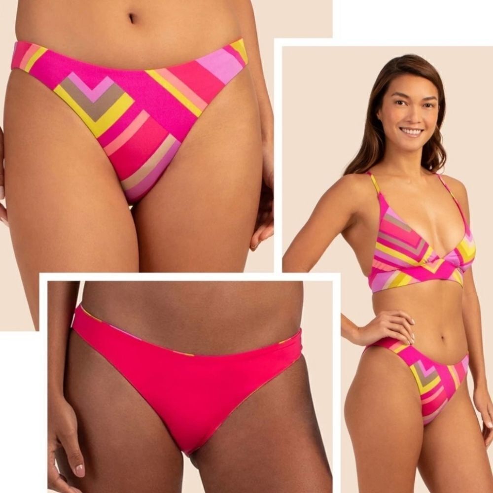 Trina Turk Waltz French Cut Bikini Bottom Size 12 NWT